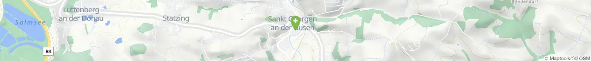 Map representation of the location for St. Georg-Apotheke in 4222 Sankt Georgen/Gusen